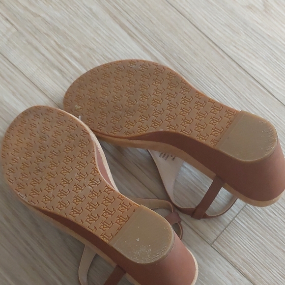 Ralph Lauren Brown Wedge Sandals - Picture 4 of 7